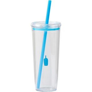 現貨馬上出 藍瓶 咖啡 Blue Bottle Coffee 透明 冷 水杯 飲料杯 環保杯 附吸管 隨行杯 重複使用