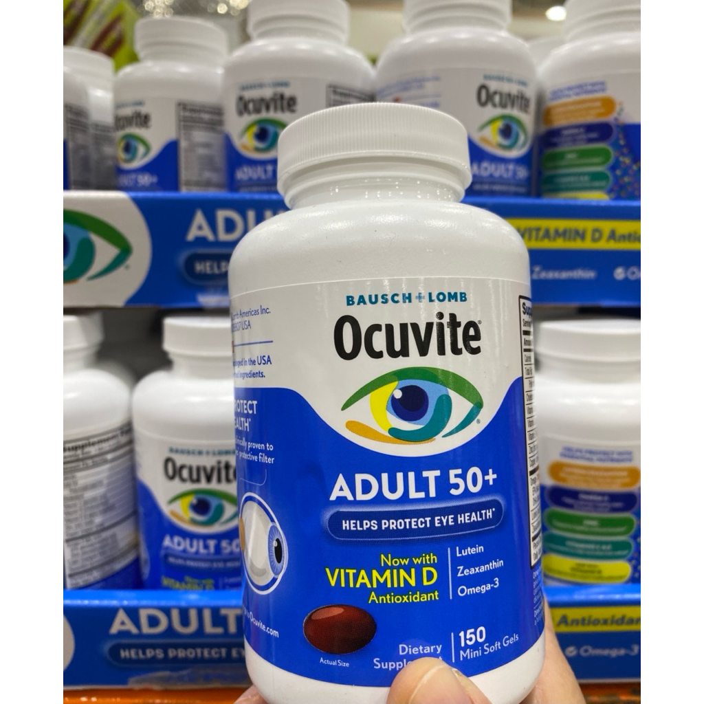 現貨 美國博士倫 Ocuvite 50+ 銀寶 葉黃素 金盞花 150顆 效期2026年10月
