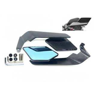 【LamroN】CNC 藍鏡 可翻折 定風翼後照鏡 風翼鏡 鏡座款 賽道鏡 可調 DRG MMBCU FORCE