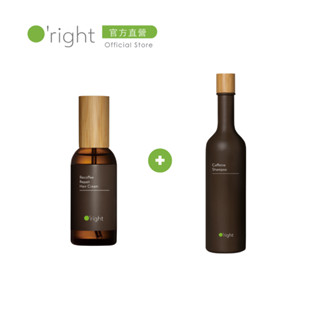 【柔亮修護保養組】O'right 歐萊德 Recoffee修護髮膜100mL+咖啡因洗髮精400mL毛躁修護 送禮