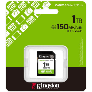 Kingston Canvas Select Plus SD 記憶卡【 SDS3 】 1TB 代理商保固