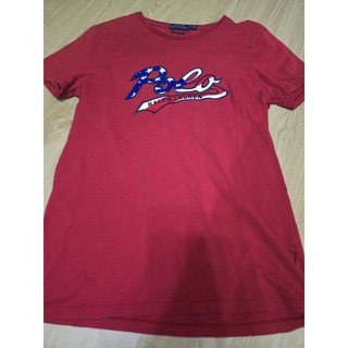 Polo RL 大人 男大人 紅 短袖 上衣 大logo 短T T恤 M