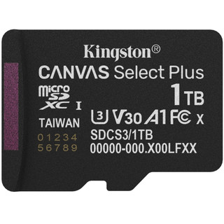 Kingston Canvas Select Plus microSD【 KTCS3 】記憶卡 1TB 代理商公司貨