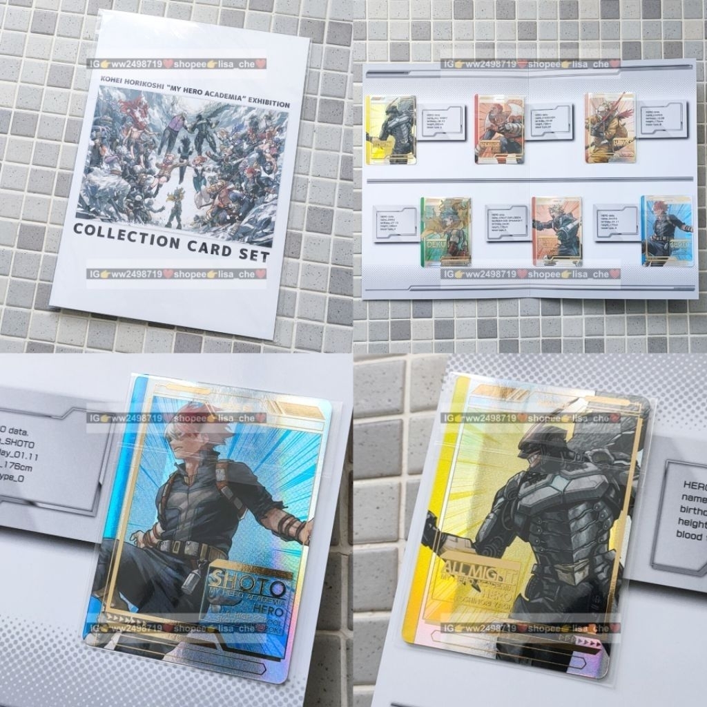現貨 日本帶回 我的英雄學院 原畫展 特典 金屬卡 一組6入 綠谷 爆豪 轟 歐爾邁特 奮進人 霍克斯 燙金卡