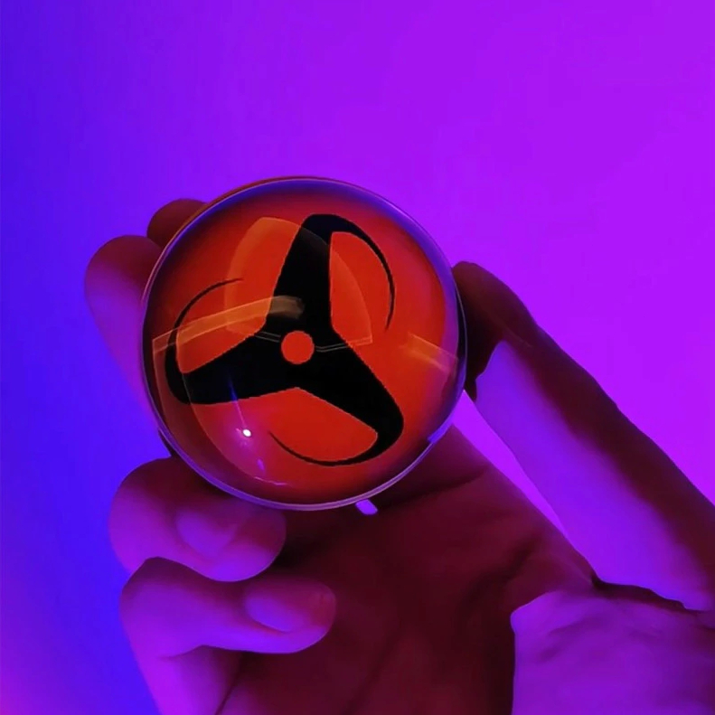 🔥免運🔥寫輪眼電子球👾寫輪眼數碼球 阿瑪特拉斯 血輪眼 克蘇恩之眼 影片圖片播放器 數碼展示擺件 照片展示 展示照片球