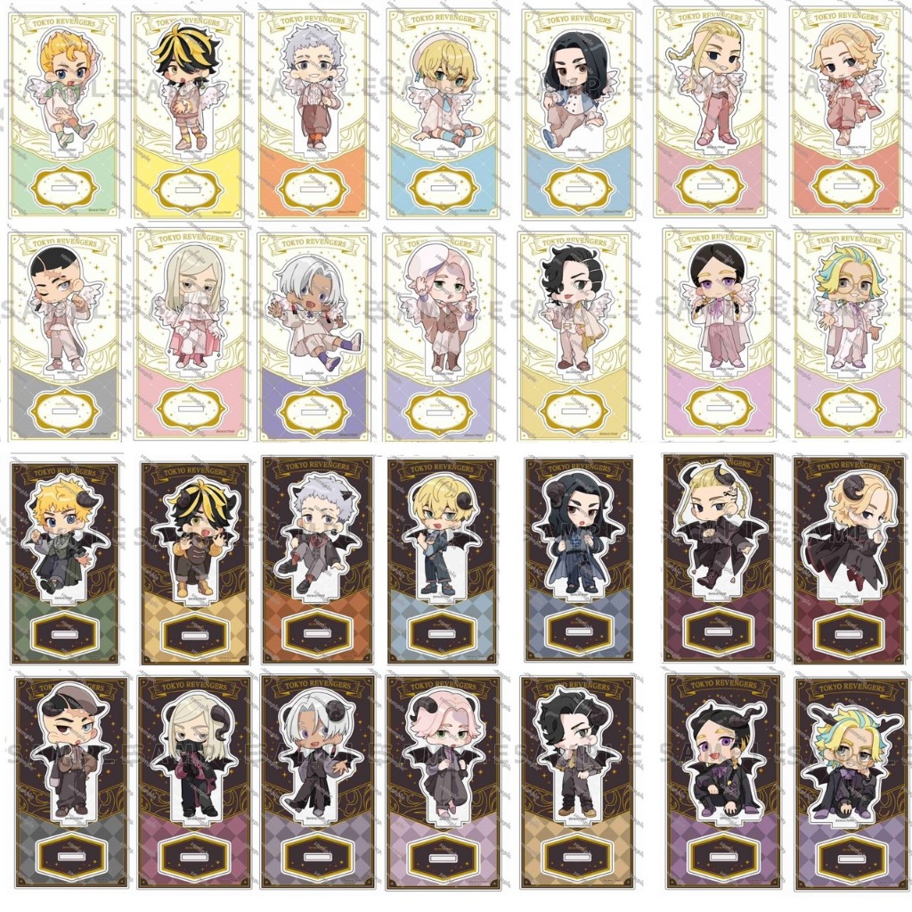 ⚡️J⚡️【現貨】東京復仇者 天使惡魔 帶背板小立牌 萬次郎Mikey 堅 場地 三谷隆 千冬 灰谷兄弟 三途 黑川