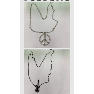 和平 標誌 peace 嘻哈風 吉他 音樂 項鍊 墜子 墜飾