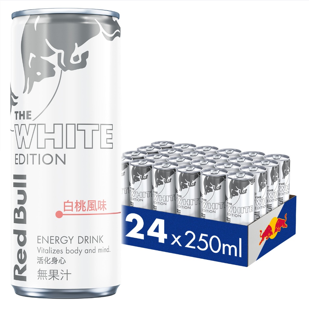 Red Bull 紅牛白桃風味能量飲料 250ml (24罐/箱)_官方直營店【超取限購1箱】2025新上市