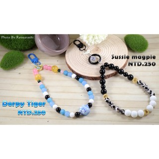KPOP 獵魔女團－Derpy Tiger&Sussie magpie 角色衍生手作手機掛繩／掛飾