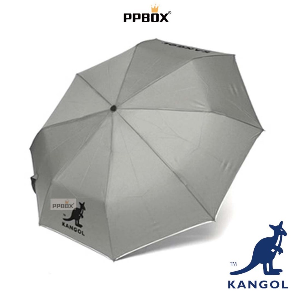 KANGOL 袋鼠 短傘 摺疊傘 【61253860】 輕量耐用 雨傘 八骨 強化傘骨 耐強風 玻璃纖維 日韓穿搭