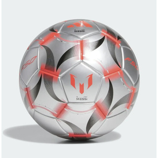 ADIDAS MESSI MINI 一號足球 紀念 收藏 玩耍 金屬銀/黑紅 JI8289 【S.E運動】