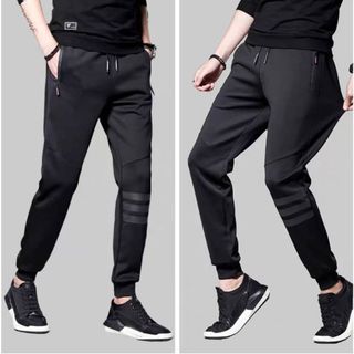 ☆黑色 彈性 JOGGER PANTS 縮口褲 運動褲(L)☆