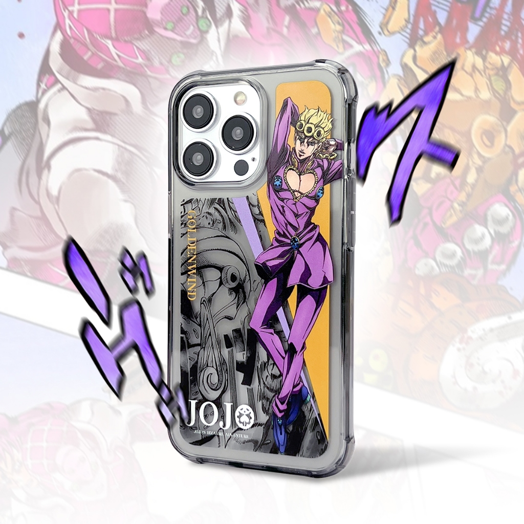 🌼JOJO的奇妙冒險喬魯諾·喬巴拿蘋果17promax手機保護套防摔透黑耐發黃16pro日係原創意15動漫二次元手機殼轉