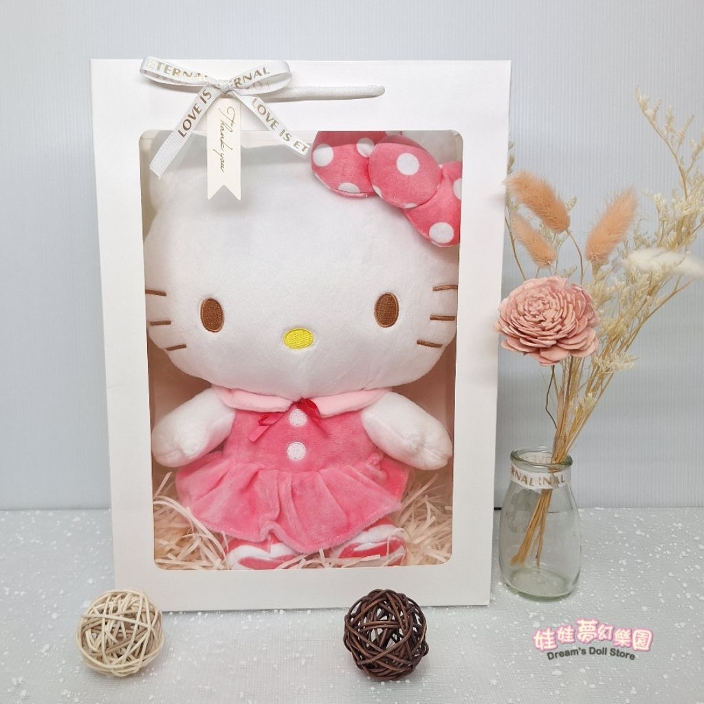 可愛kitty禮物袋~三麗鷗hello kitty娃娃~kitty~正版授權~kitty娃娃~kitty玩偶~生日禮物~
