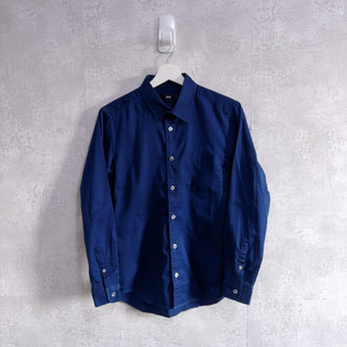 ［S］HARE Blue L/S Shirt 藍色長袖襯衫 a101