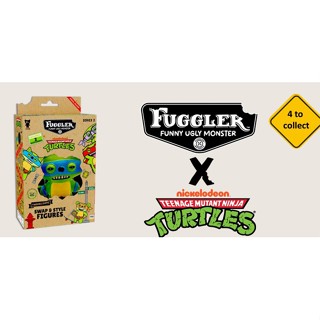 FUGGLER 牙齒怪 放克牙寶5吋公仔-忍者龜大亂(隨機出貨)
