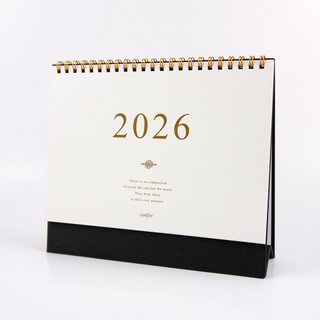 【conifer綠的事務】2026年25K簡約典雅橫式桌曆