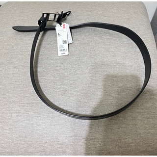 uniqlo 男裝 無孔皮帶（義大利皮革）