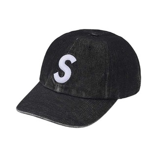 Supreme Cordura Denim S Logo 6 Panel 丹寧老帽 帽子 黑色 SS25H90-BK