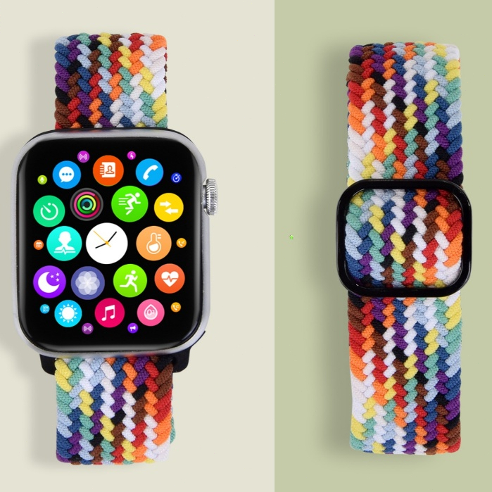 Apple watch 錶帶 編織尼龍帶 手錶帶 適用 iwatch 10代 ultra 9/8765 se/S10