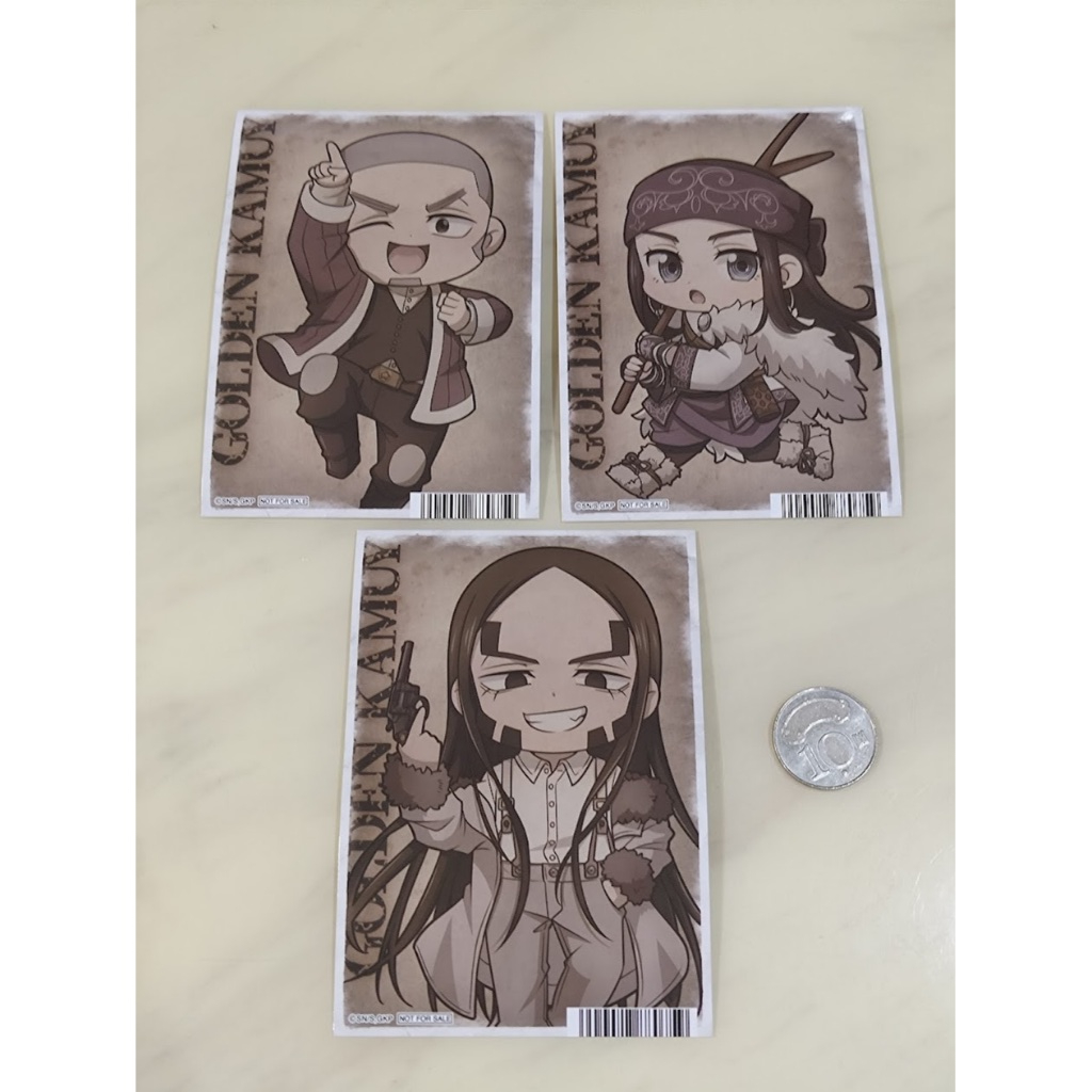 [睡睡蛙小池] 黃金神威 相卡 Q版 阿席莉帕 白石由竹 海賊房太郎