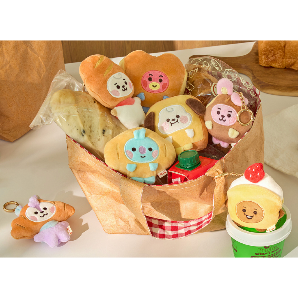 現貨BT21 麵包店系列鑰匙圈 BABY PLUSH KEYRING BAKERY SHOP BTS
