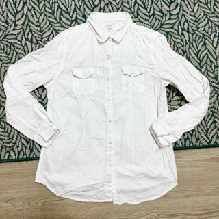 GIORDANO｜佐丹奴｜女裝彈性牛津紡長袖襯衫｜二手｜9成新｜M