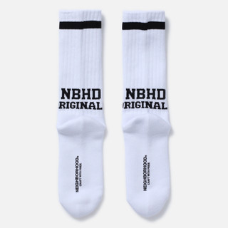 NEIGHBORHOOD LOGO LINE SOCKS 線條 長襪 襪子 黑 白 灰 251WINH-UWM01