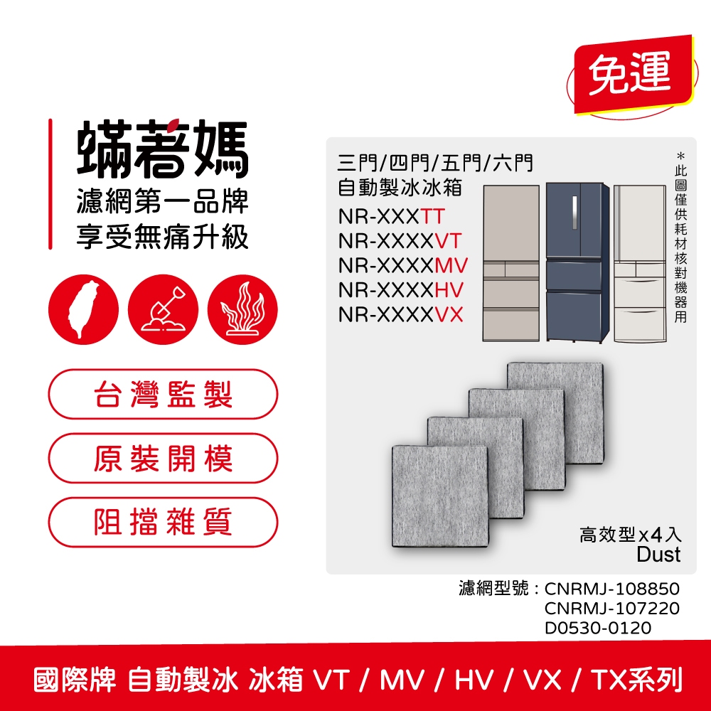 適用 Panasonic 國際牌 三門四門五門六門 NR自動製冰箱 XGS XV HX WX系列 濾棉 濾芯 濾水 濾網
