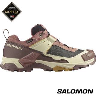 SALOMON 女 X ULTRA 5 GTX 低筒登山鞋 木紋棕/烘豆褐/藤棕-L47726000
