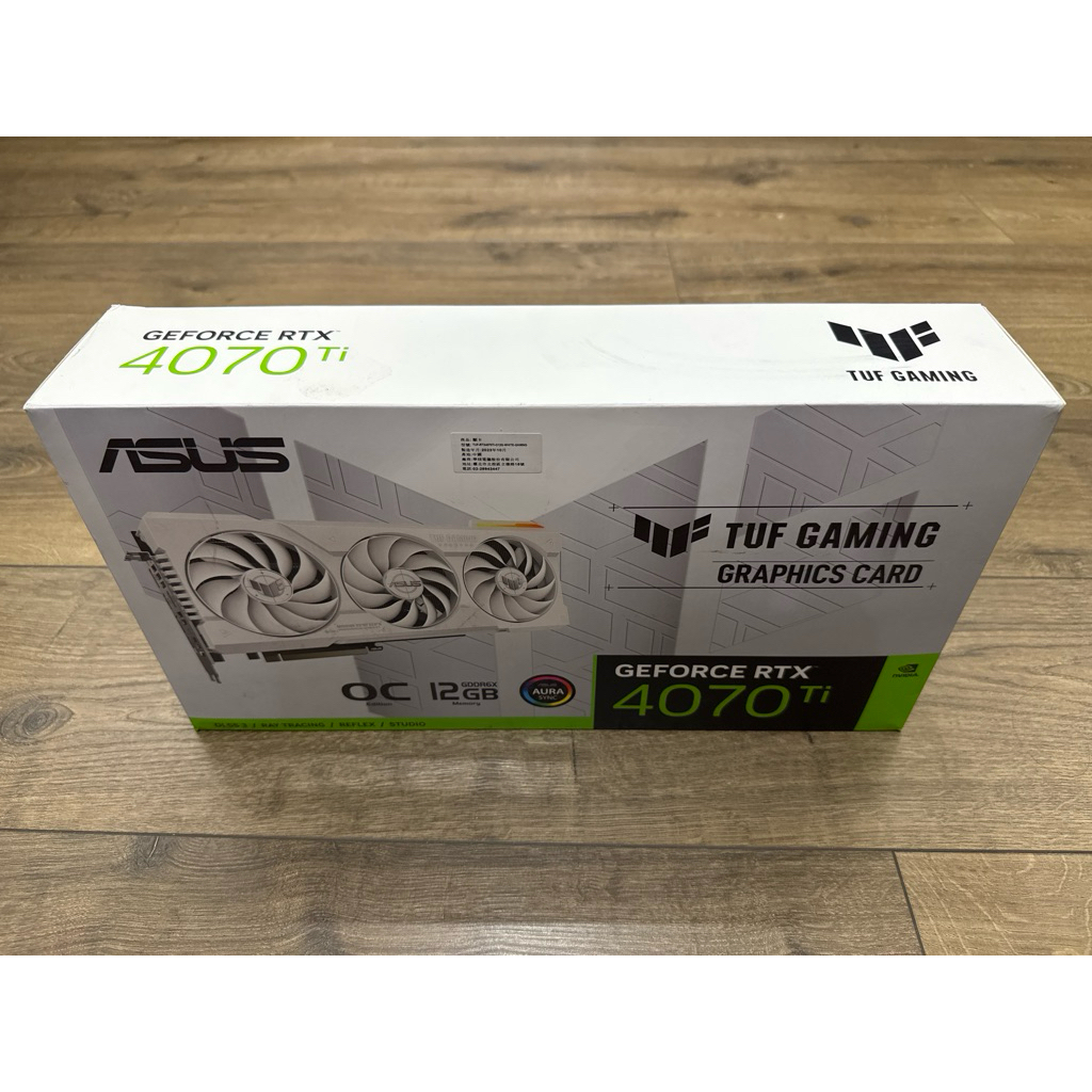 ASUS RTX4070Ti 4070ti 4070 ti O12G white 優質 絕版 白卡 二手顯示卡