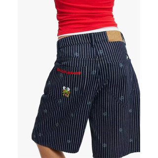 全新 澳洲 限量 cotton:on 聯名 三立鷗 大眼蛙 卡通 復古 90s y2k 牛仔短褲 五分褲 滑板 街頭