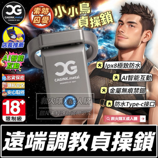 救火隊🔥【電子發票➕隔日到貨】T13 索跡 囚愛QIUI小小鳥貞操鎖 遠端調教貞操鎖 Ipx8極致防水金屬貞操鎖CB