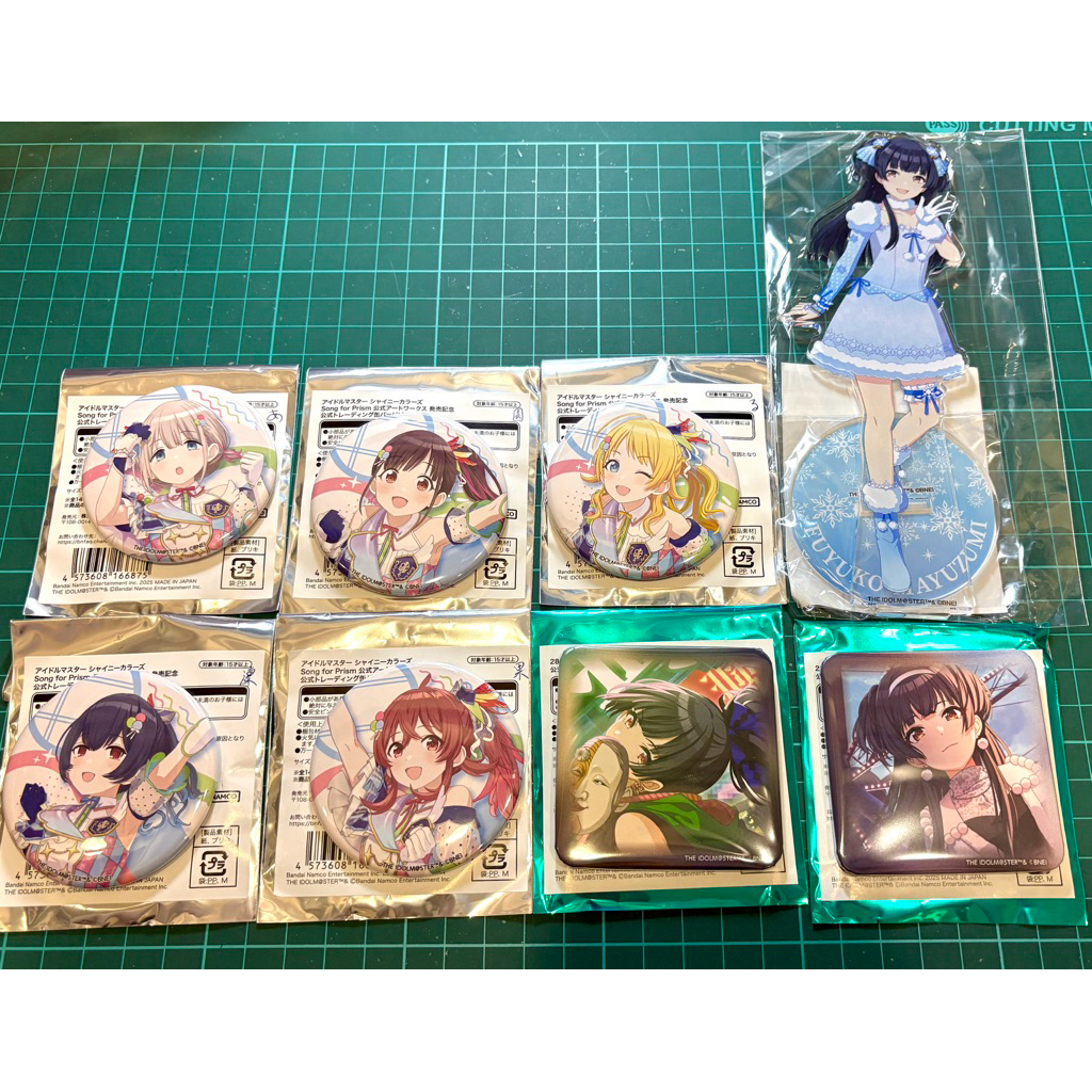 偶像大師 閃耀色彩 芹澤朝日 黛冬優子 杜野凜世 徽章 周邊 立牌