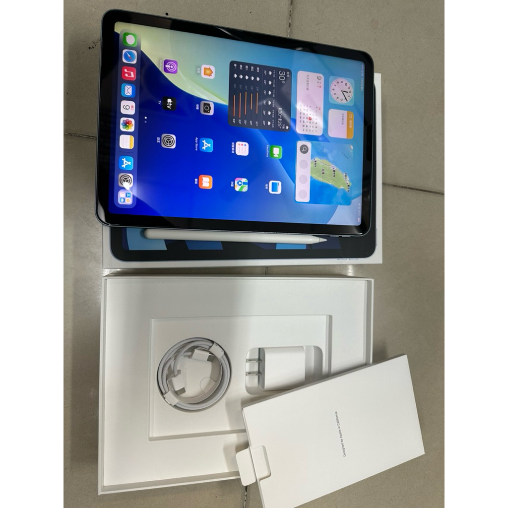 二手iPad air 4  256Gwifi版藍色+apple pencil