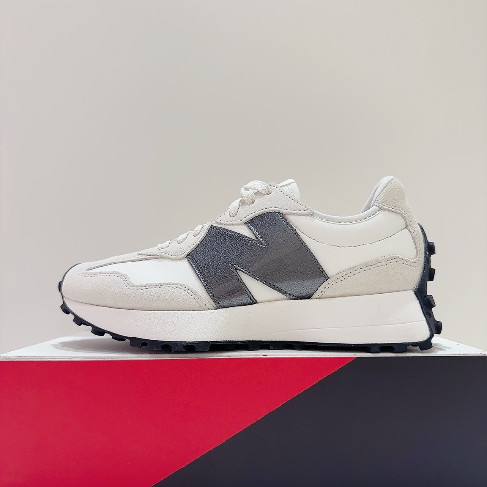 New Balance NB 327 女生 黑色 B楦 麂皮 漆皮 經典 復古 運動 休閒鞋 WS327JWB