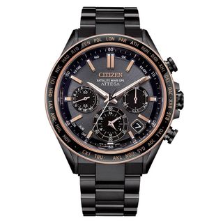 CITIZEN 星辰 GENTS系列 GPS衛星對時 鈦金屬 光動能腕錶 CC4074-61W