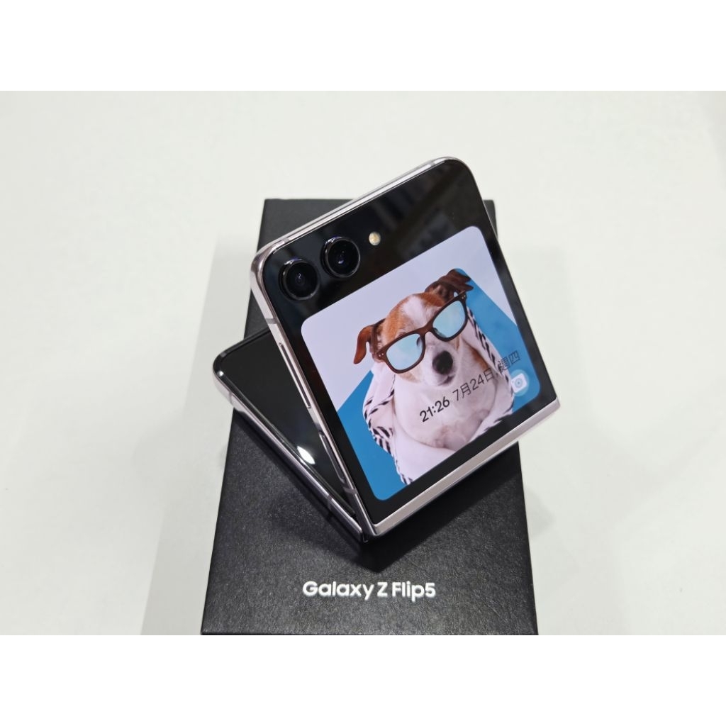 FLIP5 256GB 二手 SAMSUNG Galaxy Z FLIP5 紫 摺疊機 全機通過三星原廠軟體檢測