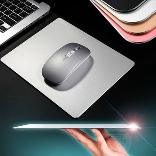【YOHO】鋁合金滑鼠墊 金屬電腦滑鼠墊 玫瑰金鼠墊 筆電繪圖專用墊 電腦周邊 筆電配件 電競辦公滑鼠墊
