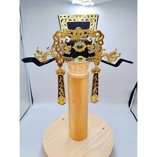 〔歡喜佛具〕七吋包公帽 紙帽｜紙藝手工 傳統造型 莊重氣場｜閻羅天子 文武判官 陰陽司
