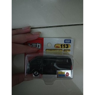 tomica 1/64 小車 吊卡包裝 新車貼 2019 黑色 微卡損 113 toyota hiace 麵包車 箱型車