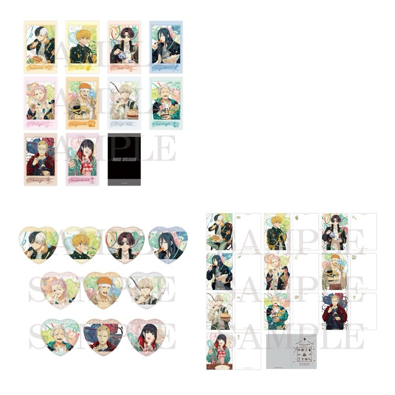 「現貨✿紫櫻選品日本代購」 防風少年 生日圖系列 【隨機拍立得小卡/隨機心型徽章/明信片書】 櫻遙 梶蓮 蘇枋 梅宮