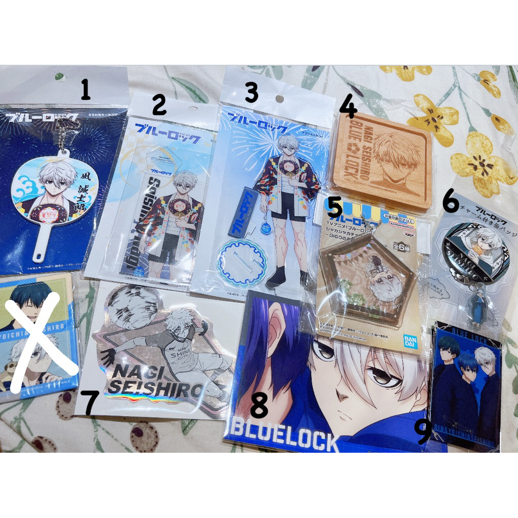 正版 日版🇯🇵 凪誠士郎徽章 藍色監獄徽章 ブルーロック　バッジ 藍色監獄吊飾 凪誠士郎可立式方徽章 動漫周邊 全新現貨