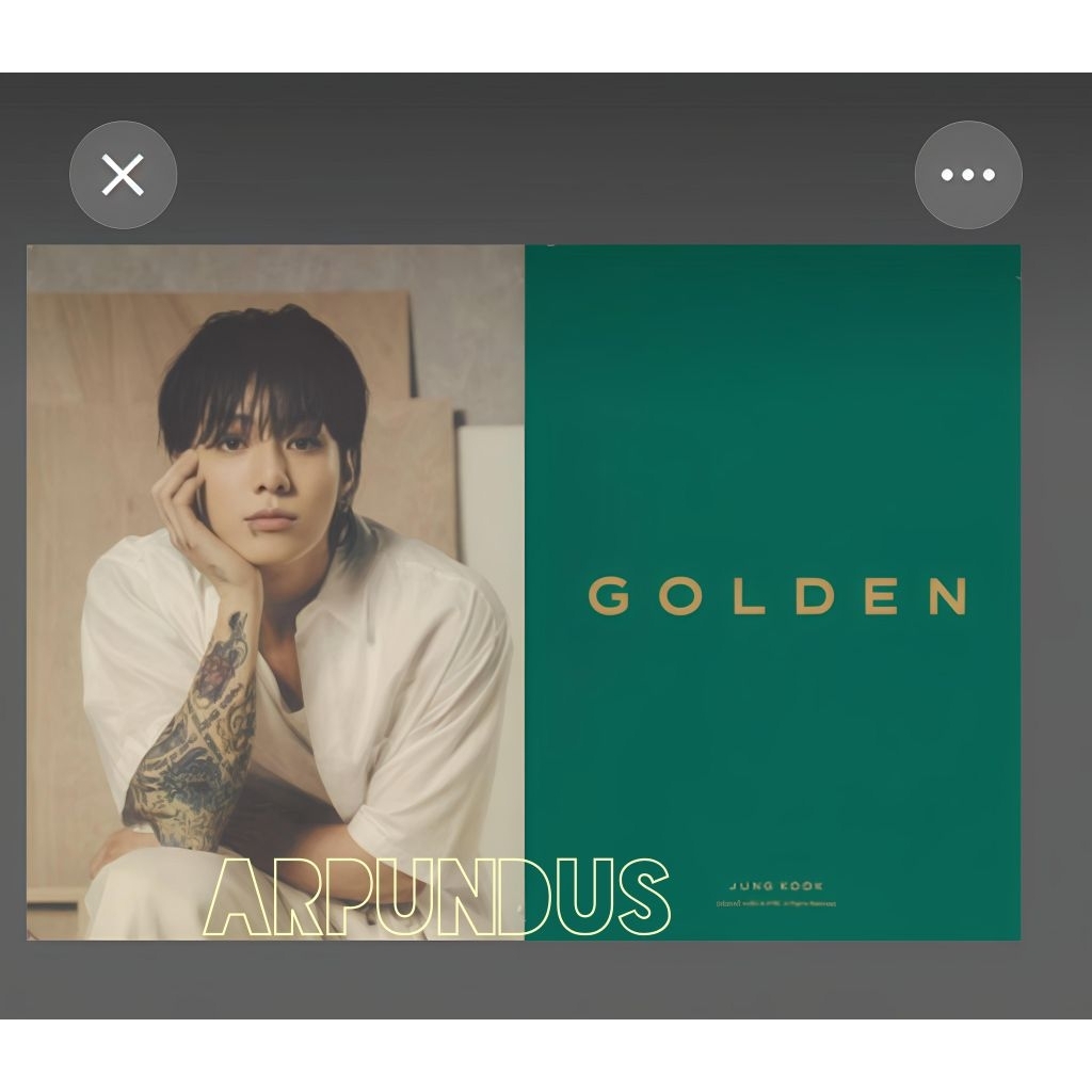 BTS 田柾國Jung Kook《GOLDEN》相框