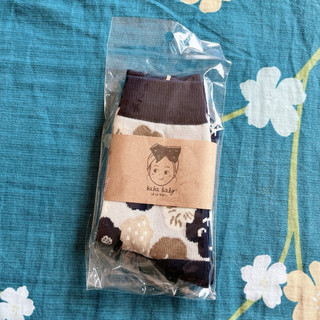 現貨｜全新 hahababy 深藍心花開 大人襪子