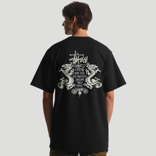 多色可選 Stussy 25SS Doble Dragon Pigment Dyed 龍 美式復古短T 男女同款 短袖