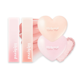 lilybyred Pink Closet 系列 唇頰限定套組（奶油唇釉 + 心型打亮）
