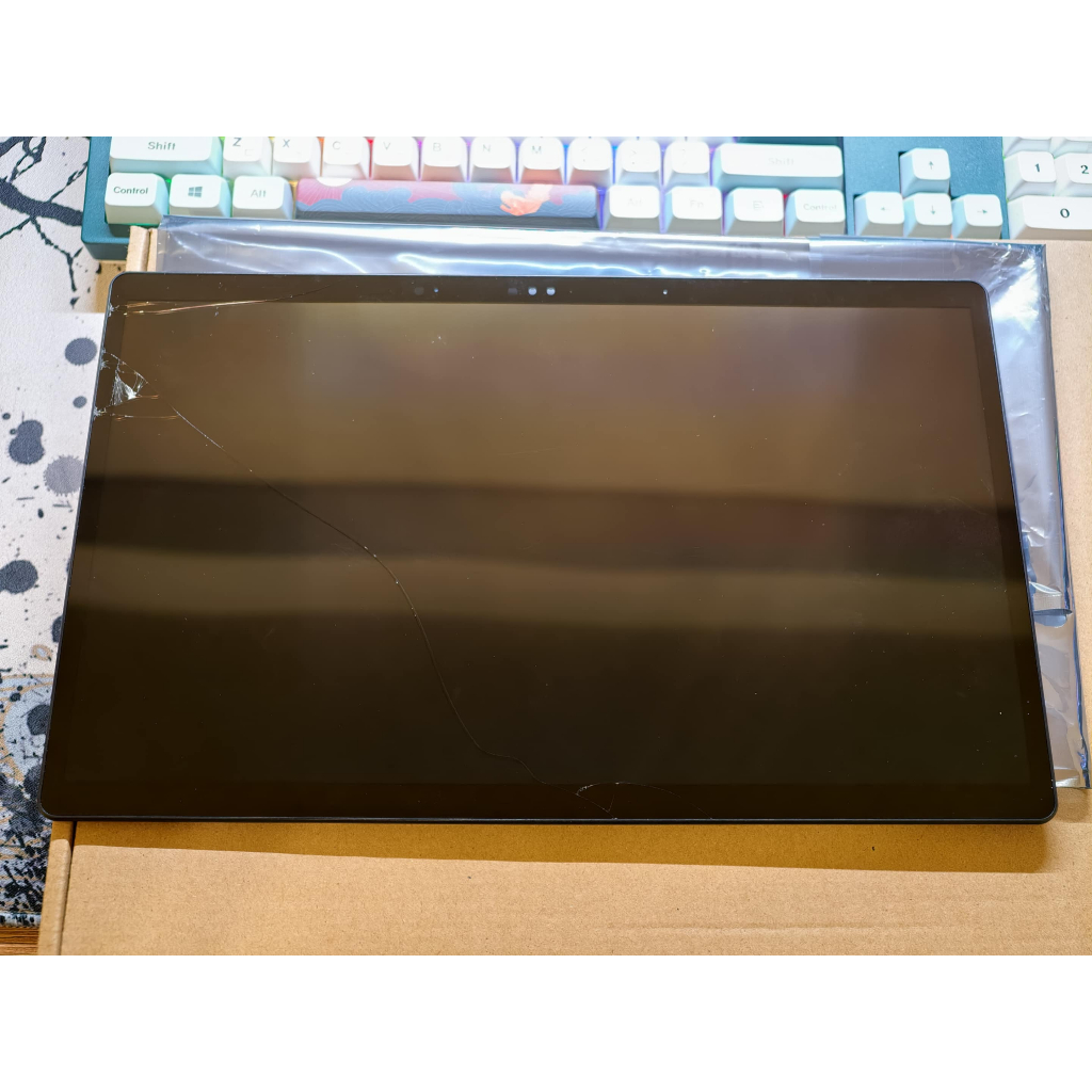 ASUS Vivobook 13 Slate OLED T3304 螢幕總成 破裂 零件 拆售 顯示正常 觸控左半失靈
