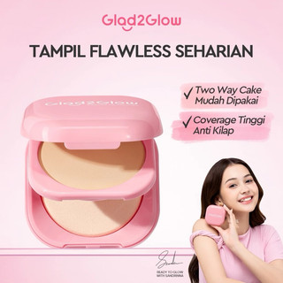 Glad2glow Perfect Blurring Powder Foundantion Two Way Cake