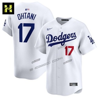 【有成人和兒童球服】S-3XL美職聯棒球服洛杉磯大谷翔平道奇Dodgers17號Shohei Ohtani球衣運動服男裝